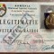 QW13 10 - 1993 - militar - Legitimatie Veteran de razboi cu insigna - anulata