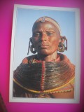 HOPCT 6659 FEMEIE IN COSTUM TRIBAL SAMBURU-KENYA -AFRICA-NECIRCULATA, Printata