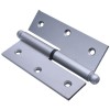 Balama din aluminiu, dreapta, pentru fereastra, saten, pe dreapta, 40 x 100 mm, 2 buc / set