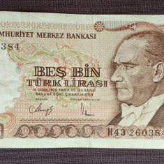 Turkey / Turcia - 5000 Lire (1970)