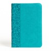 NASB Large Print Compact Reference Bible, Teal Leathertouch