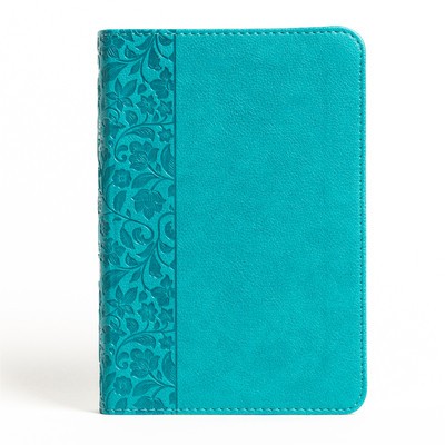 NASB Large Print Compact Reference Bible, Teal Leathertouch foto