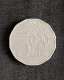Moneda 5000 lei 2002 aluminiu
