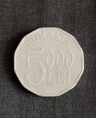 Moneda 5000 lei 2002 aluminiu