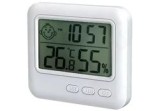 Stație meteo, afișaj LCD, plastic, alimentare baterii, alb