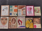 Lot 10 carti vechi despre cosmetica, frumusete, imbracaminte.