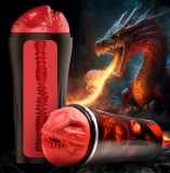 Masturbator Dragon Snatch, TPE, Rosu, 27 cm