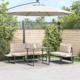 VidaXL Masă de Grădină Gri 100 x 55 x 70 cm Oțel și DPC