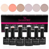 Set 6 Oje Semipermanente 10ml SensoPRO Milano, Nude Seduction