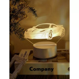 Lampa Decorativa 3D Masina - 10x16cm