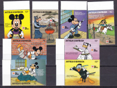 Antigua si Barbuda 1991 Disney Nippon MI 1507-1514 MNH foto