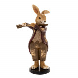 Figurina Bunny cu flaut 8 cm x 5 cm x 16 cm