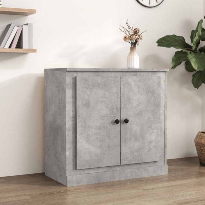 vidaXL Servantă, gri beton, 70x35,5x67,5 cm, lemn prelucrat