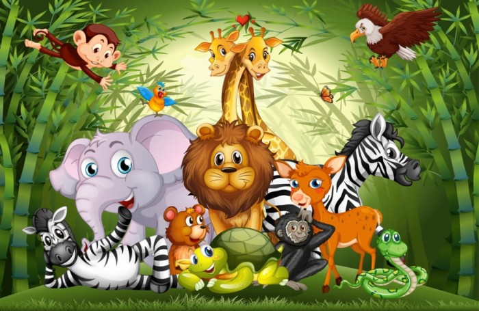 Fototapet - Animale in Jungla