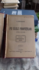 PE CAILE PROFETILOR ( CONSTANTINOPOL ,EGIPT , PALESTINA ) DOUA VOLUME COLIGATE , EDITIA A DOUA , I. CHIRU NANOV , 1922 foto