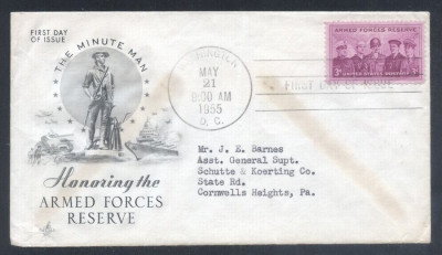 United States 1955 Armed forces reserve FDC K.547 foto