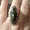 inel argint overlay labradorit marime 7.5