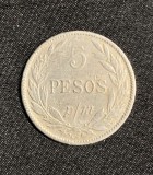 Moneda 5 pesos 1909 Colombia