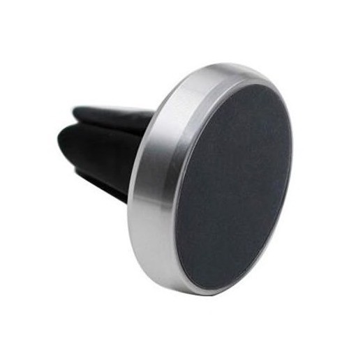 Suport auto magnetic Edman pentru masina cu prindere in grila de ventilatie, Argintiu