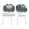 Set accesorii placute frana Citroen C5 I (Dc) 03.01-03.05, C5 I Break (De) 06.01-09.04, C5 2 (Rc) 08.04-09.08, C5 2 Break (Re) 09.04-08.08, Spate, TRW