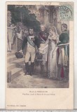 Bnk cp Franta - Versailles - Napoleon si regina Prusiei la Tilsit - circulata 1905, Printata