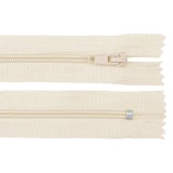 Fermoar spiralat nedetasabil Crisalida, lungime 20 cm Crem