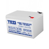 Acumulator AGM VRLA 12V 14,5A High Rate 151mm x 98mm x h 95mm F2 TED Battery Expert Holland TED002792 (4) SafetyGuard Surveillance