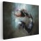 Tablou canvas femeie salt dans hip-hop albastru, maro, negru 1246 Tablou canvas pe panza CU RAMA 70x100 cm