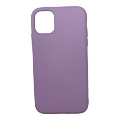 Husa silicon soft-touch compatibila cu Apple IPhone 11, Mov lila foto