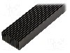 Radiator extrudat, aluminiu, 1000mm x 45mm, neagra, FISCHER ELEKTRONIK - SK 626 1000 SA