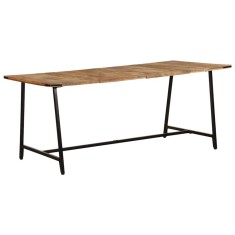 vidaXL Masă de bucătărie, 180x90x75 cm, lemn masiv de mango