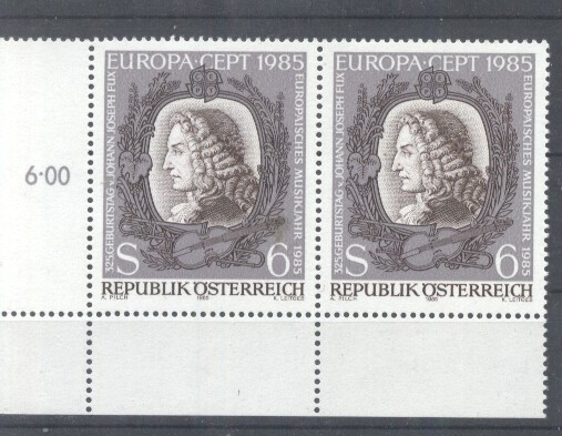 Austria &Ouml;sterreich 1985 Europa CEPT x 2 MNH AC.326