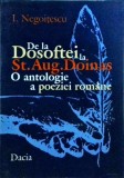 Cumpara ieftin I. Negoitescu - De la Dosoftei la St. Aug. Doinas. O antologie a poeziei romane