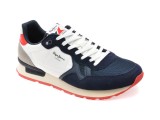 Pantofi sport PEPE JEANS bleumarin, BRIT CAMP, din material textil