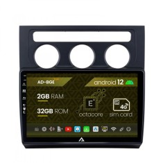 Navigatie Volkswagen Touran (2003-2010), Android 12, E-Octacore 2GB RAM + 32GB ROM, 10.1 Inch - AD-BGE10002+AD-BGRKIT053
