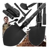Unealta multifunctionala pliabila 4 in 1, lopata, sapa, t&acirc;rnacop, 41 x 10 cm, neagra, Verke