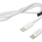 Cablu USB 2.0 C - USB C 0.5m 3A 60W alb 480Mbps date /incarcare Logilink CU0340