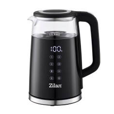 Fierbator electric Zilan, ecran digital, putere 2200W, panou de comanda tactil, Negru