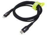 Cablu USB 2.0 Goobay Apple Lightning și USB C 1m negru 60W
