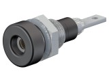 Conector banană 2mm 10A negru ST&Auml;UBLI pentru panou 23mm lipit