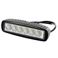 Proiector cu LED din metal dreptunghiular 6x3W 12/24V Kamar Garage AutoRide