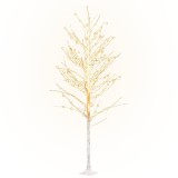 Cumpara ieftin Mesteacan cu LED, alb, 240 LED-uri alb calde, 300 cm