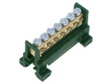 Regletă de conexiuni pentru șină DIN, verde, 16mm&sup2;