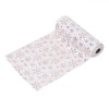 Tesatură Decorativă Crăciun, Blană Artificială, Fulguri Aurii, Alb, 2.5m x 24cm, Oem