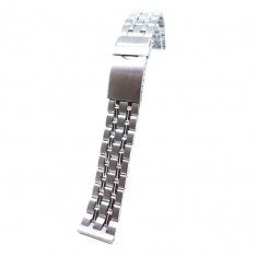Bratara de ceas Alfa - Culoare Argintie, Otel Inoxidabil - 20mm - WZ4151
