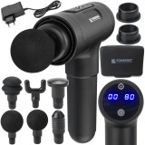 Aparat de masaj cu accesorii 45W, negru, Powermat