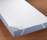 Protectie saltea impermeabila SafeSleep by Coneltex, dimensiuni 140x200 cm, dreptunghiulara, culoare alba