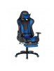 Scaun gaming GN90 Suzuka, suport lombar, perna tetiera, cotiere reglabile, rotativ, mecanism multiblock, 150 kg, negru/albastru