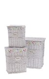 Cumpara ieftin Set 3 cosuri rufe, depozitare lemn salcie textil 32 x 20,5 x 39,5, 39 x 28 x 44,5, 46 x 34,5 x 56 cm
