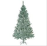 Brad artificial &ndash; 210 cm &ndash; cu aspect &icirc;nzăpezit &ndash; PVC